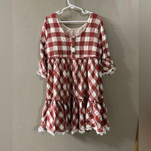 Matilda Jane adorable flower buttons on back of dress girls size 10